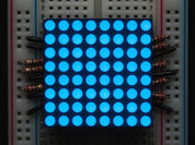 Small 1.2" 8x8 Ultra Bright Blue LED Matrix
