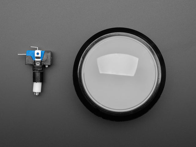 Massive Arcade Button with LED - 100mm White