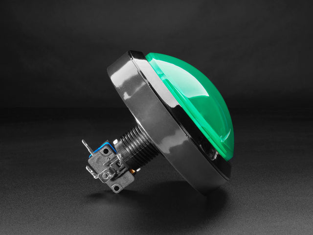 Massive Arcade Button with LED - 100mm Green