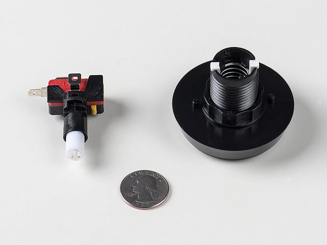 Large Arcade Button with LED - 60mm Yellow