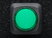 16mm Illuminated Pushbutton - Green Latching On/Off Switch