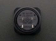 16mm Illuminated Pushbutton - White Latching On/Off Switch