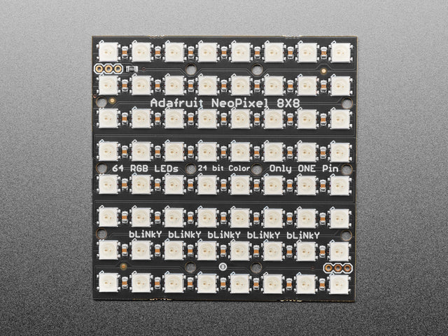 Adafruit NeoPixel NeoMatrix 8x8 - 64 RGB LED Pixel Matrix