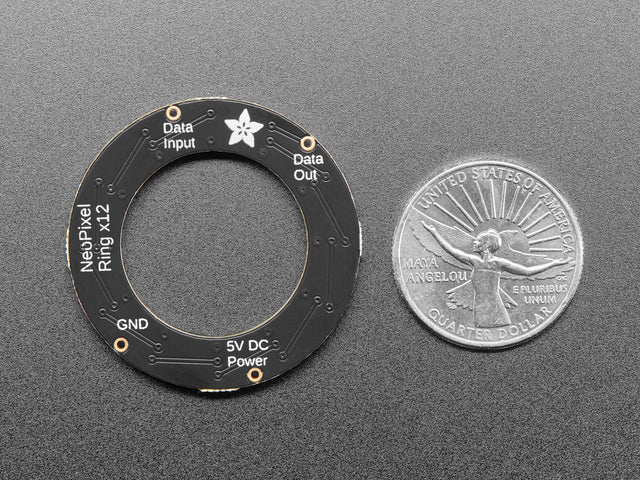 NeoPixel Ring - 12 x 5050 RGB LED with Integrated Drivers