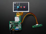 HDMI 4 Pi 5" Display not Touchscreen 800x480 - HDMI/VGA/NTSC/PAL