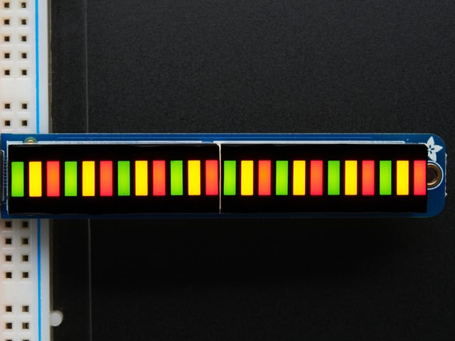 Green) 12-LED Bargraphs in a row