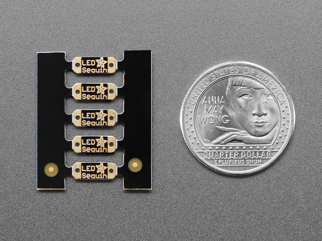 Adafruit LED Sequins - Warm White - Pack of 5