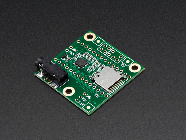 Angled shot of Audio Adapter Board for Teensy 3.x