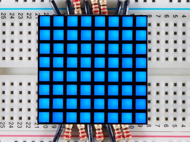 1.2" 8x8 Matrix Square Pixel - Blue
