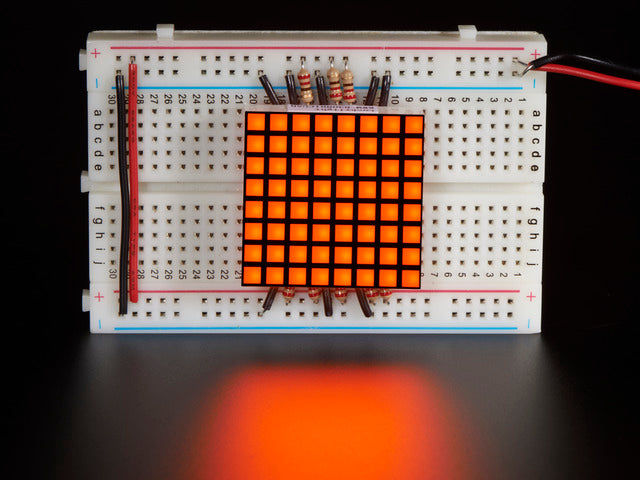 1.2" 8x8 Matrix Square Pixel - Amber