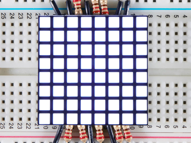 1.2" 8x8 Matrix Square Pixel - White.