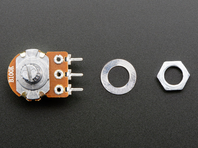 Panel Mount 100K potentiometer (Breadboard Friendly)