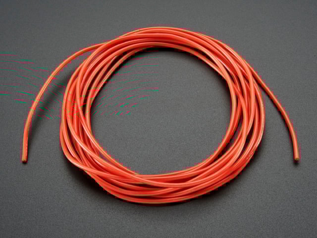 Silicone Cover Stranded-Core Wire - 2m 26AWG Red