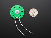 Thin Plastic Speaker w/Wires - 8 ohm 0.25W