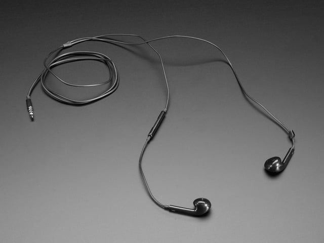 Cell-phone TRRS Headset - Earbud Headphones with Microphone