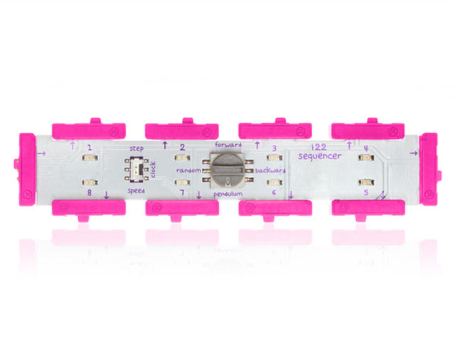 Close up of top of rectangular PCB with pink connectors