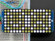 16x8 1.2" LED Matrix + Backpack - Ultra Bright Round White LEDs