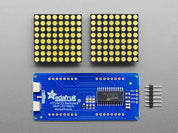 16x8 1.2" LED Matrix + Backpack - Ultra Bright Round White LEDs