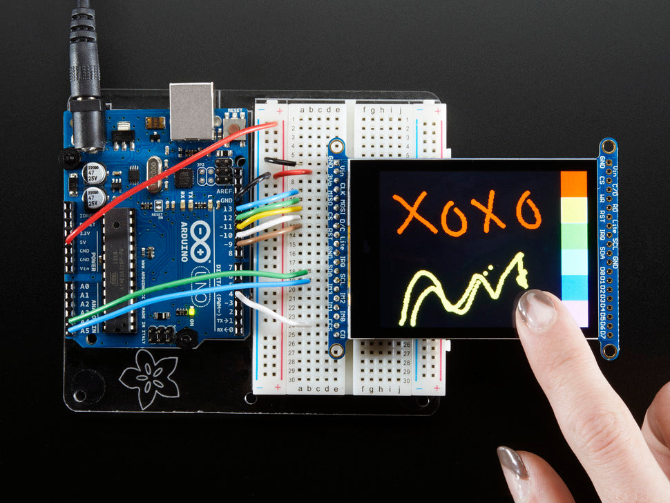 2.8" TFT LCD with Cap Touch Breakout Board w/MicroSD Socket