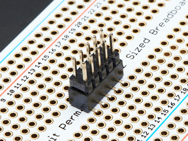 10 pin IDC Breakout Helper Soldered into perma-proto.