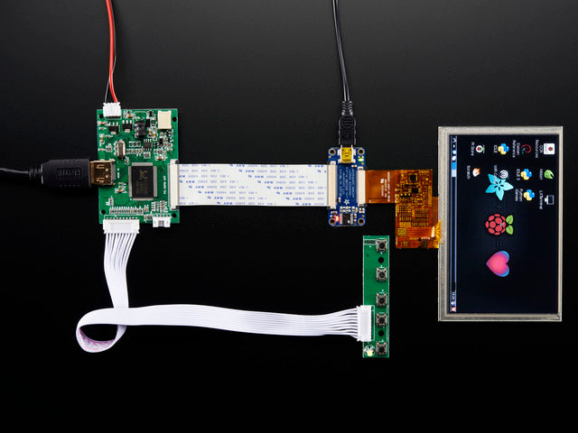 HDMI 4 Pi: 5" Display w/Touch and Mini Driver - 800x480 HDMI