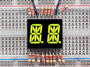 Dual Alphanumeric Display - Yellow-Green 0.54" - Pack of 2