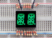 Dual Alphanumeric Display - Green 0.54" Digit Height - Pack of 2