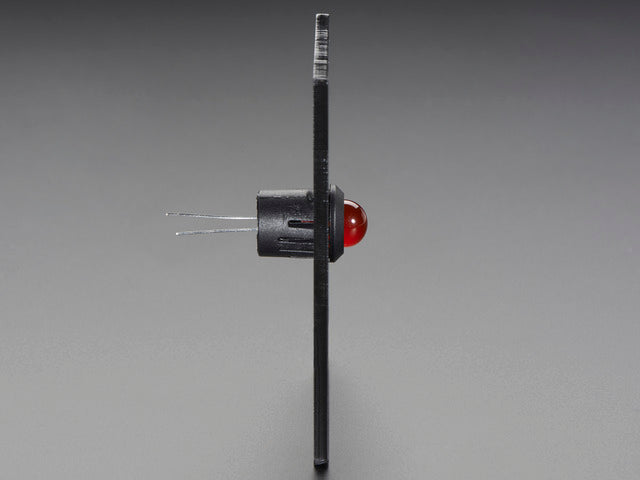 10mm Plastic Bevel LED Holder - Pack of 5