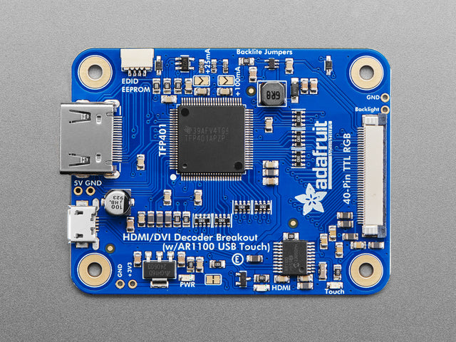 TFP401 HDMI/DVI Decoder to 40-Pin TTL Breakout - With Touch