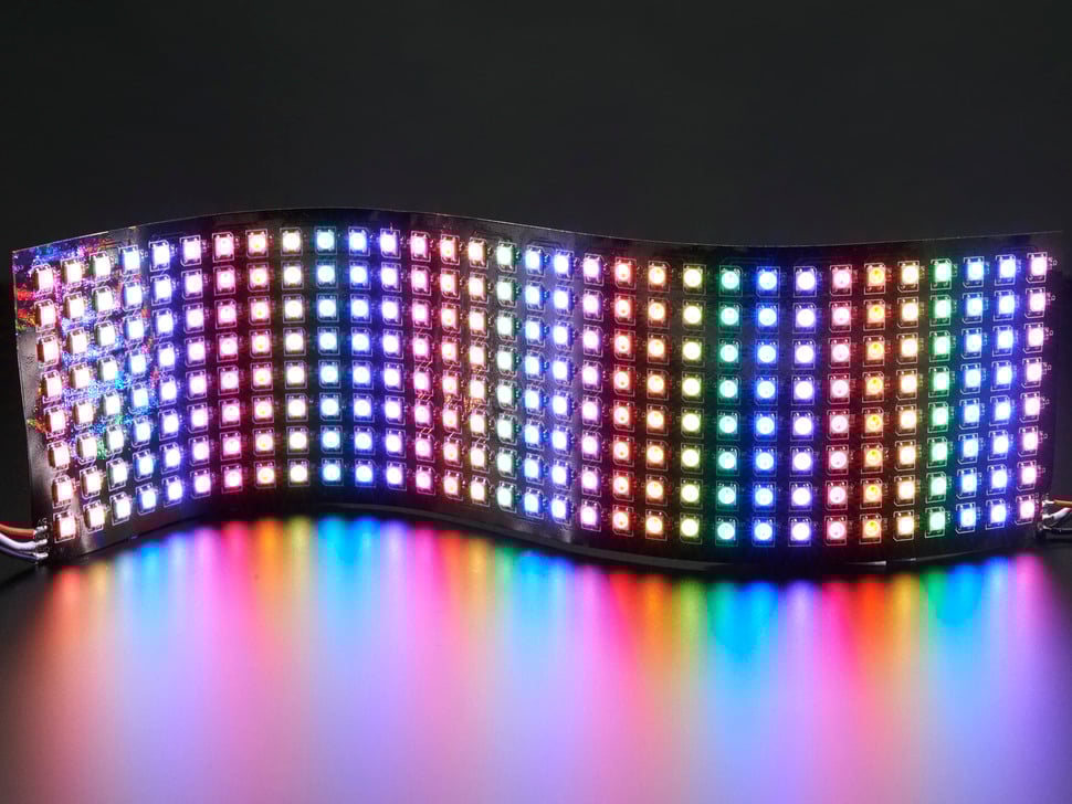 Flexible 8x32 NeoPixel RGB LED Matrix