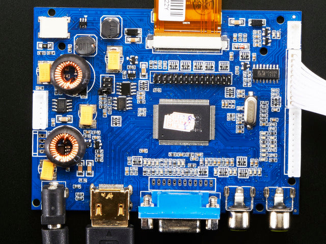 HDMI 4 Pi: 7" Display & Audio 1024x600 - HDMI/VGA/NTSC/PAL