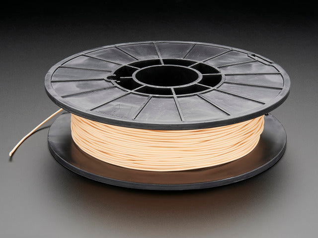 Spool of NinjaFlex Filament for 3D Printers - almond-peach smoothie color with 1.75mm Diameter.
