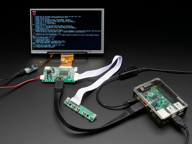 HDMI 4 Pi: 7" Display w/Touchscreen 1024x600 w/ Mini Driver