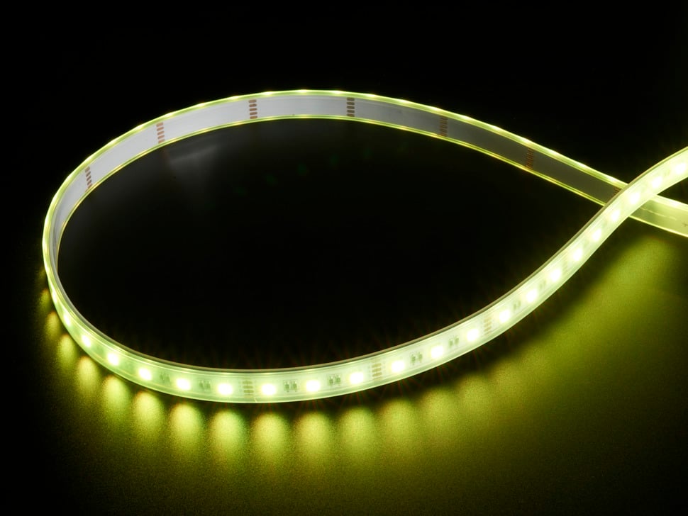 Analog RGBW LED Strip - RGB plus Cool White - 60 LED/m