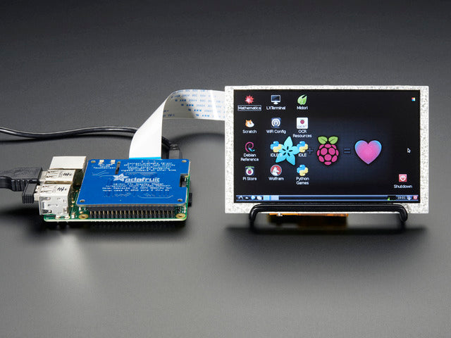 Adafruit DPI TFT Kippah for Raspberry Pi with Touch Support