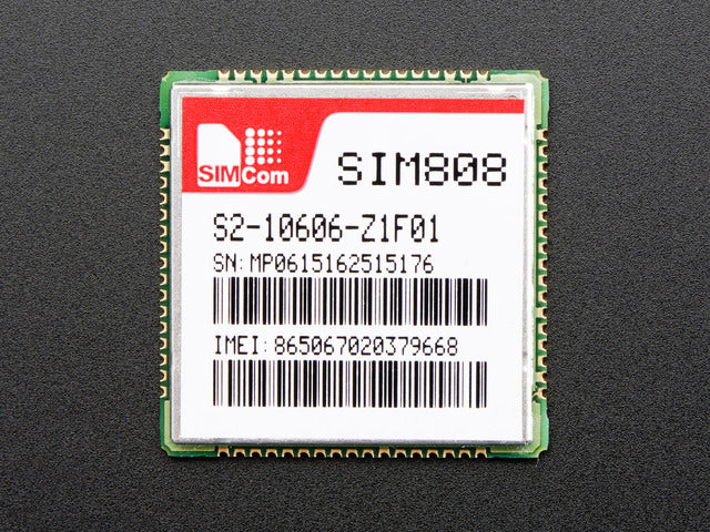 SIM808 GSM + GPRS + GPS Cellular Module