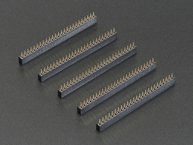 Pack of 5 of 2mm Pitch 25-Pin Female Socket Headers