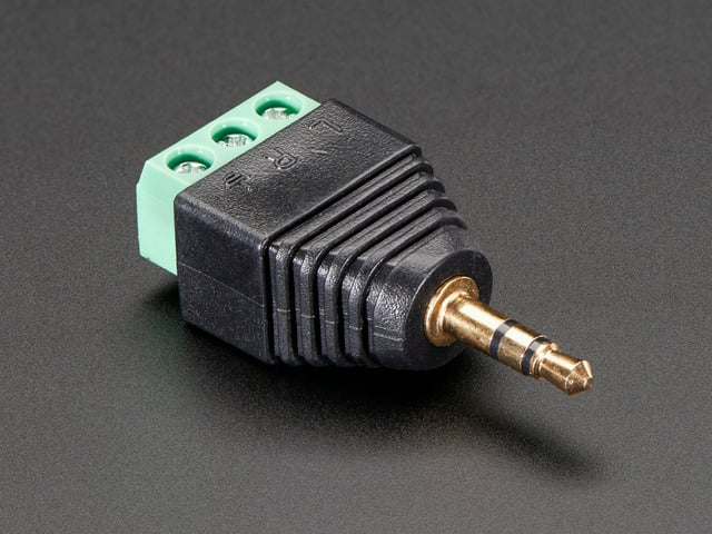 3.5mm (1/8") Stereo Audio Plug Terminal Block