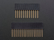 Stacking Headers for Feather - 12-pin and 16-pin female headers