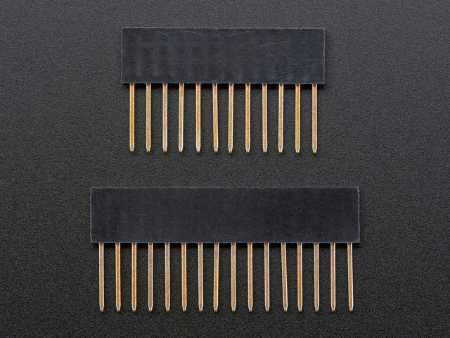 Stacking Headers for Feather - 12-pin and 16-pin female headers