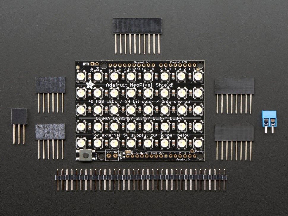 Adafruit NeoPixel Shield - 40 RGBW - Cool White