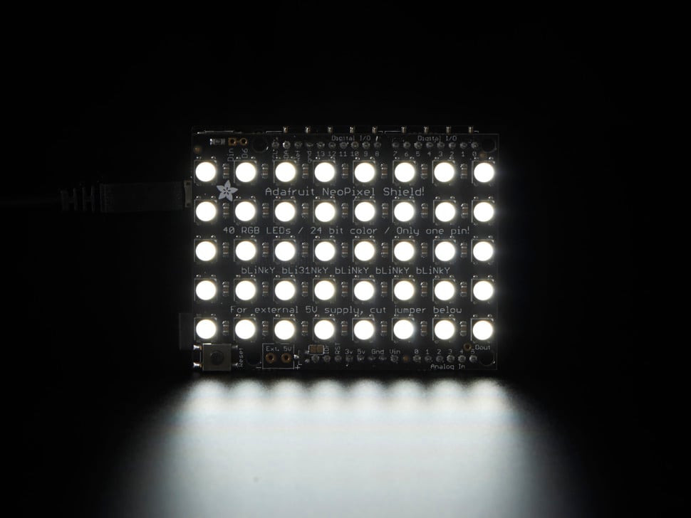 Adafruit NeoPixel Shield - 40 RGBW - Cool White