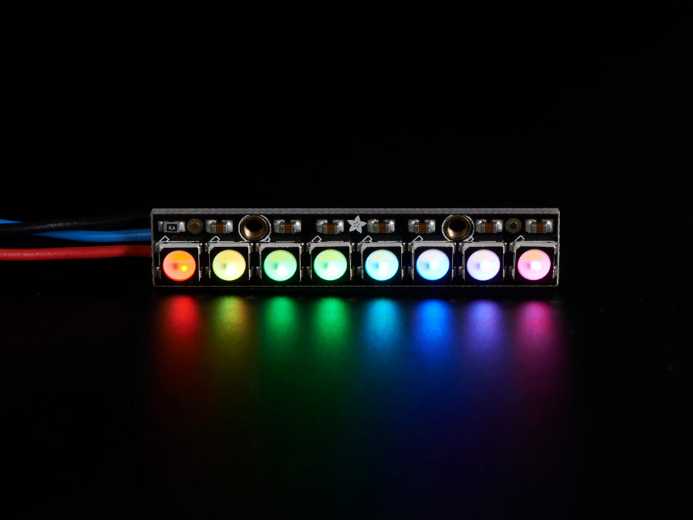 NeoPixel Stick - 8 x 5050 RGBW LEDs - Cool White - ~6000K