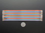 Premium Female/Female Raw Custom Jumper Wires - 40 x 6" (150mm)
