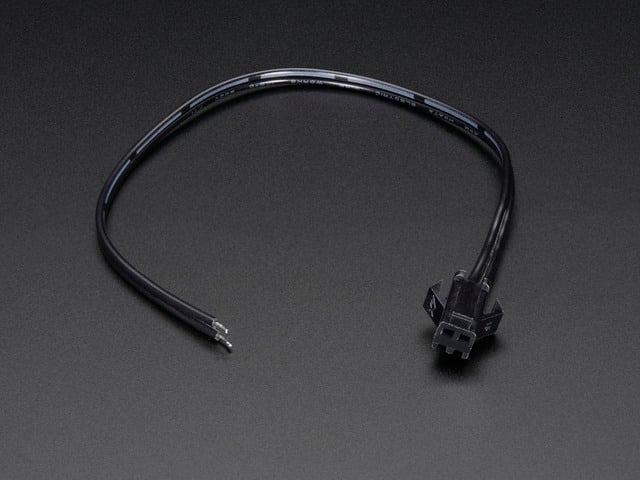 2-pin JST SM In-line power wire connector (female)
