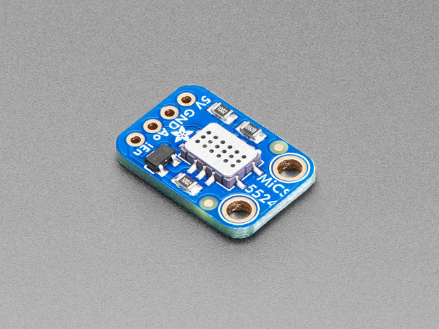 Angled shot of a Adafruit MiCS5524 CO, Alcohol and VOC Gas Sensor Breakout. 