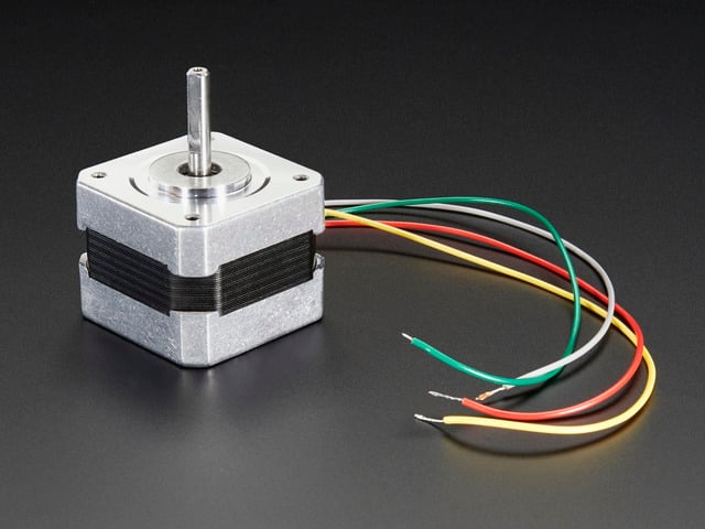 Angled shot of a Stepper motor - NEMA-17.