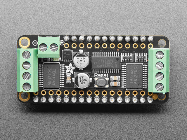 Assembled DC Motor + Stepper FeatherWing Add-on