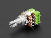 Panel Mount 10K Dual Linear Potentiometer w/ On-Off Switch