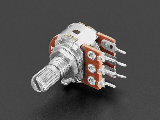 Panel Mount 10K Dual Log Potentiometer